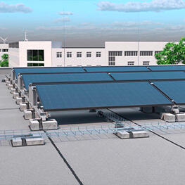 PV-monteringssystemer flatt tak
