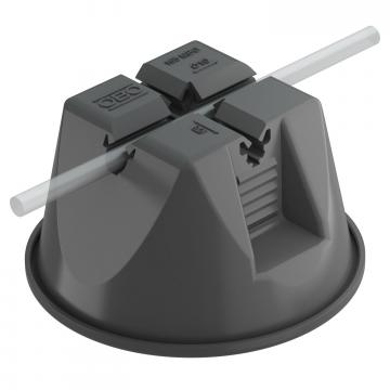 Takledningsholder 165 MBG... for flate tak, svart, med betong
