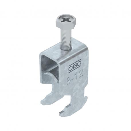 Bøyleklemme 2056 H-fot, enkel, med trykkbrakett av metall, FT 8 | 12 | 3