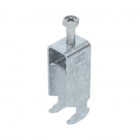 Bøyleklemme 2056 H-fot, dobbel, med trykkbrakett av metall, FT 12 | 16 | 3