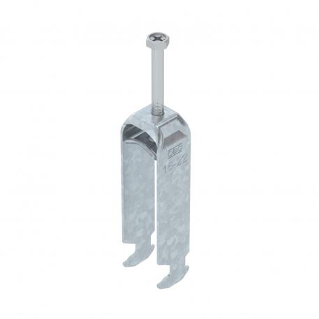 Bøyleklemme 2056 H-fot, trippel, med trykkbrakett av metall, FT 16 | 22 | 3