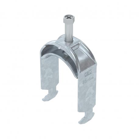 Bøyleklemme 2056 H-fot, enkel, med trykkbrakett av metall, FT