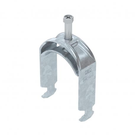 Bøyleklemme 2056 H-fot, enkel, med trykkbrakett av metall, FT 52 | 58 | 5