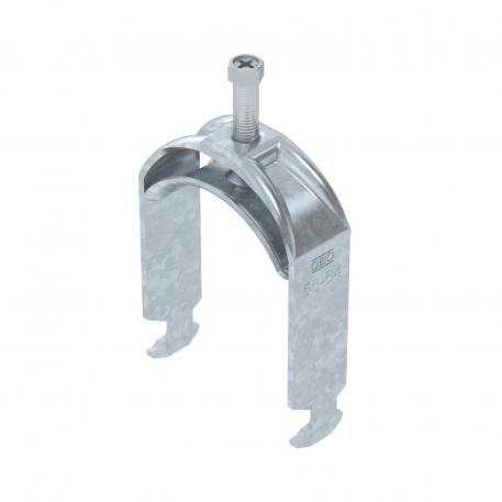 Bøyleklemme 2056 H-fot, enkel, med trykkbrakett av metall, FT 58 | 64 | 5