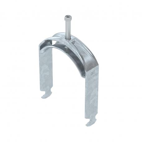 Bøyleklemme 2056 H-fot, enkel, med trykkbrakett av metall, FT 90 | 100 | 5