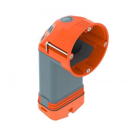 HW hulvegg-elektronikkboks 74, lufttett, med elastomerpose 77 | 68 | 68 | 20/25 mm | 8