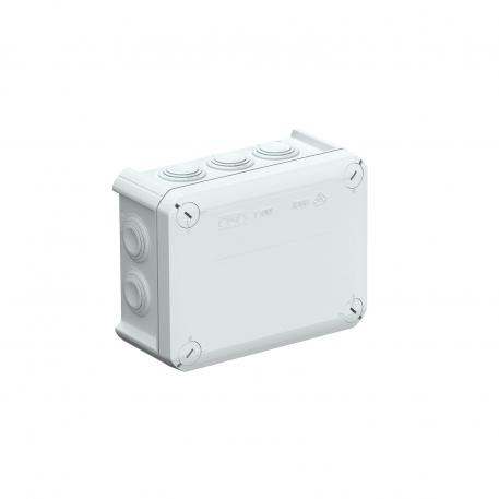 Kabelforgreningsboks T 100, innstikktetning 136x102x57 | 10 | IP66 | lysegrå; RAL 7035