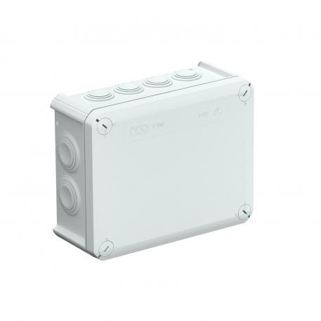 Kabelforgreningsboks T 160, innstikkstetning 176x135x67 | 12 | IP66 | lysegrå; RAL 7035