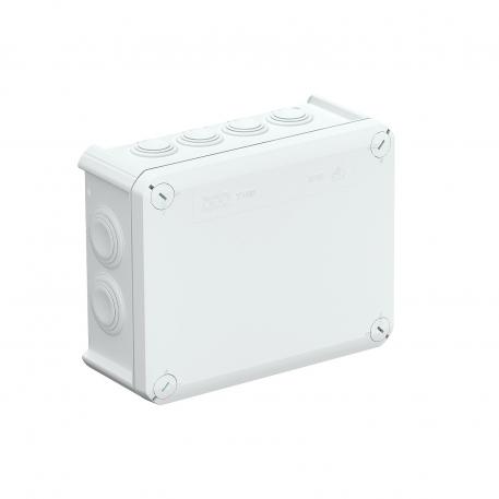 Kabelforgreningsboks T 160, innstikkstetning 176x135x67 | 12 | IP66 | ren hvit; RAL 9010