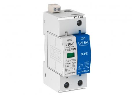 Overspenningsavleder 1-polet + NPE med fjernsignalisering 280 V 1+N/PE | 280 | IP20