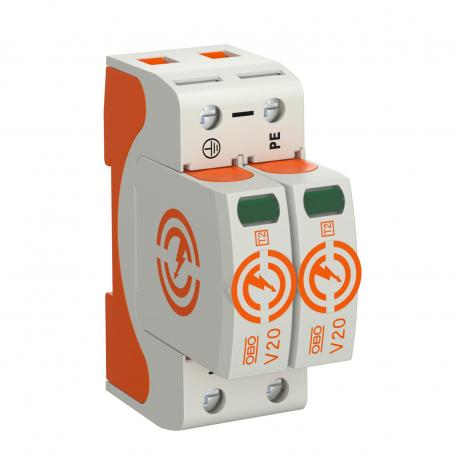 Overspenningsavleder V20, 2-polet 280 V 2 | 280 | IP20