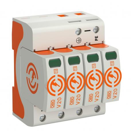 Overspenningsavleder V20, 4-polet 280 V 4 | 280 | IP20