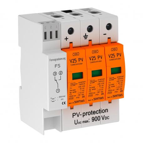 PV-kombiavleder V25, 900V DC med fjernsignalisering 3 | IP20