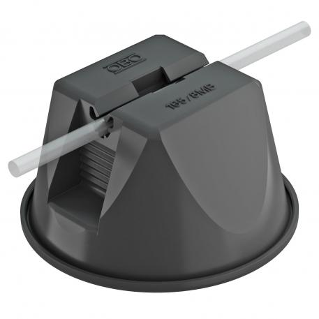 Takledningsholder 165 MBG... for flate tak, svart, med betong 133,5 |  | Rd 10