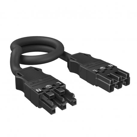 Koblingsledning 3-leder, halogenfri, tverrsnitt 2,5 mm², svart