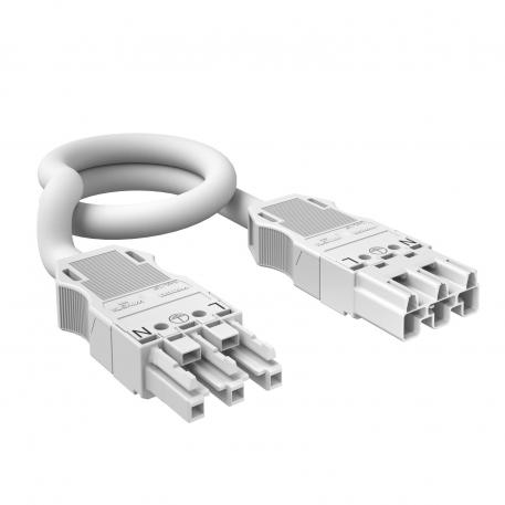 Koblingsledning 3-leder, halogenfri, tverrsnitt 2,5 mm², lengde 1 m, hvit 1000 | 3 | 2,5 *