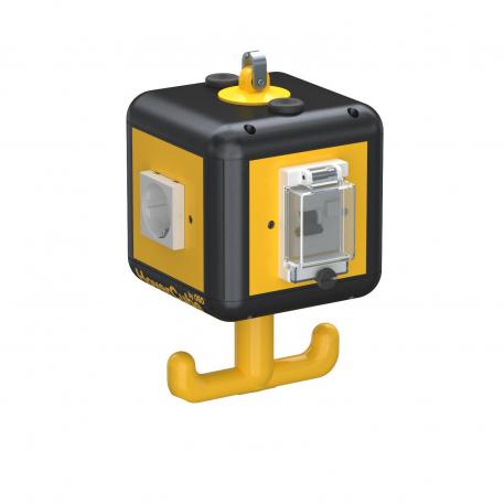 HoverCube VH-4, med FI/LS, 2 x jordet-stikkontakt 2 |  |  | FI med IFN 0,03 A (standard) | grafittsvart; RAL 9011
