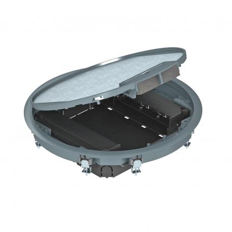 Rund apparatinnsats for gulvhøyde 55 mm 5 | R9 | jerngrå; RAL 7011
